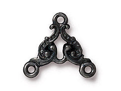 5 Pc Empire Link 17x15mm Black TierraCast Link - P3034BK - BeadPrism