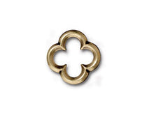 Load image into Gallery viewer, 5 Pc Quatrefoil Link 14x15mm Oxidized Brass TierraCast Link - P3140BO - BeadPrism