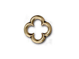 5 Pc Quatrefoil Link 14x15mm Oxidized Brass TierraCast Link - P3140BO