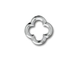 5 Pc Quatrefoil Link 14x15mm Bright Rhodium TierraCast Link - P3140RB