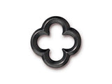 5 Pc Quatrefoil Link 19x19mm Black TierraCast Link - P3141BK