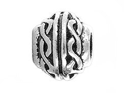 10 Pc Celtic 3mm Large Hole Bead 7x9mm Antique Silver Lead Free Pewter Tierracast 94-5506-12 P5506SA - BeadPrism