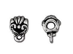 10 Pc Victorian Bail Bead 10x7mm Antique Silver Finish Tierracast Beads - P5508SA - BeadPrism