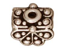 Load image into Gallery viewer, 10 Pc Raja Saddle Pendant Cap 9x5mm Antique Silver Finish Tierracast Beadcaps - P5624SA - BeadPrism