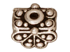 10 Pc Raja Saddle Pendant Cap 9x5mm Antique Silver Finish Tierracast Beadcaps - P5624SA - BeadPrism