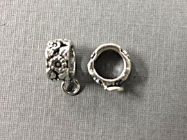 Sterling Silver Add a Charm Bail Spacer Bead with 5mm Hole - SF959 - BeadPrism