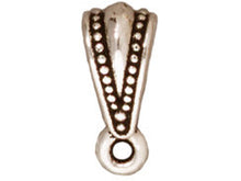 Load image into Gallery viewer, 10 Pc Royal Bail Bead 5x10mm Antique Silver Finish Tierracast Bails - P5623SA - BeadPrism