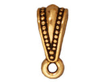 10 Pc Royal Bail Bead 5x10mm Antique Gold Finish Tierracast Bails - P5623GA
