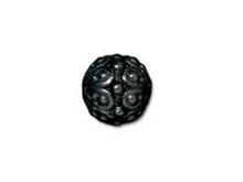 Load image into Gallery viewer, 10 Pc Casbah Round Bead 7mm Black Finish Tierracast Beads - P5626BK - BeadPrism