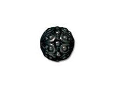 10 Pc Casbah Round Bead 7mm Black Finish Tierracast Beads - P5626BK - BeadPrism