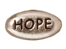 Load image into Gallery viewer, 10 Pc "Hope" Bead 11x6mm Antique Rhodium Tierracast Beads - P5639RBA - BeadPrism