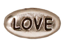 Load image into Gallery viewer, 10 Pc "Love" Bead 11x6mm Antique Rhodium Tierracast Beads - P5640RBA - BeadPrism