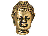 5 Pc Buddha Bead 13.5x10mm Antique Gold Finish Tierracast Large Hole Beads - P5718GA