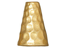 Load image into Gallery viewer, 5 Pc Hammertone Tall Cone Beadcaps 13x9mm Bright Gold Finish Tierracast Bead Cones - P5736GB - BeadPrism