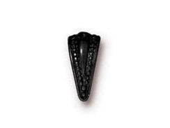 10 Pc Royal Pinch Bail 10x5mm Black Finish Tierracast Bails - P5778BK - BeadPrism