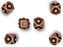 Load image into Gallery viewer, 20 Pc Faceted Cube Beads 4mm Antique Copper Finish Tierracast Beads - P5775CA - BeadPrism