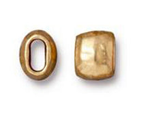 Load image into Gallery viewer, 10 Pc Barrel Spacer Bead 4x2mm Internal Diameter Bright Gold Finish Tierracast 94-5791-26 - P5791GB - BeadPrism
