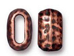 10 Pc Barrel Spacer Bead 6x2mm Internal Diameter Antique Copper Finish Tierracast Beads - P5792CA - BeadPrism