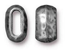 Load image into Gallery viewer, 10 Pc Barrel Spacer Bead 6x2mm Internal Diameter Antique Pewter Finish Tierracast Beads - P5792PA - BeadPrism