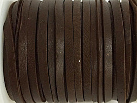 5 Feet 3mm Deer Skin Hide Lace Dark Brown 1/8