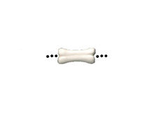 Load image into Gallery viewer, 4 Dog Bone Beads 13x8mm Hand Painted Ceramic Beads Teeny Tiny Pet Beads Bone shape beads - CBS - 164 - BeadPrism