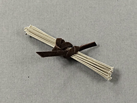 25 pc 2.5" 22 gauge Sterling Silver Headpins, 925 Silver Headpin, Choose Quantity - SF534 - BeadPrism