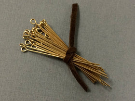 25 pc 1.5" 24 gauge 14K Gold Filled Eyepins, 14 K Karat Gold-Filled, Gold Filled Findings - GF083 - BeadPrism