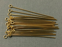Load image into Gallery viewer, 25 pc 1.5" 24 gauge 14K Gold Filled Eyepins, 14 K Karat Gold-Filled, Gold Filled Findings - GF083 - BeadPrism
