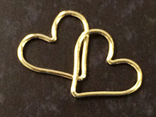 Load image into Gallery viewer, 1Pc Open heart Link Connector Charm Gold filled 15.5mm 19ga valentine charm, Choose Quantity -GF1081 - BeadPrism