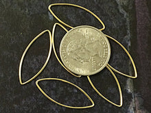 Load image into Gallery viewer, 2 Pc 14K Gold Filled Marquise Charm 29mm Pendant Connectors Links Findings, 29mm x 12mm - GF1082 - BeadPrism