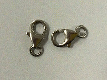 Load image into Gallery viewer, 2 Pc 12mm Dark Oxidized 925 Sterling Silver Lobster Clasp, Findings for pave Diamond - SF129DR - BeadPrism