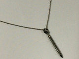 Diamond Pave Spike Pendant 27mm, 1