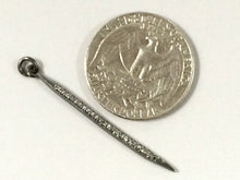 Load image into Gallery viewer, Real Diamond Pave Spike Pendant, 40mm x 1.8mm,  Choose Option - DIA24 - BeadPrism
