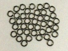 Load image into Gallery viewer, 25Pcs Open Jump Rings Dark Oxidized 20.5 Gauge Sterling Silver great for Pave Diamond -SF1602 - BeadPrism