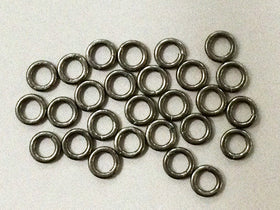 25 Pc 4mm Oxidized Jump Rings 20.5 Gauge, Sterling Silver Open Jumpring for Pave Diamond - SF1603 - BeadPrism