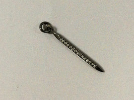 Diamond Pave Spike Pendant 27mm, 1