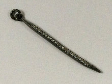 Load image into Gallery viewer, Real Diamond Pave Spike Pendant, 40mm x 1.8mm,  Choose Option - DIA24 - BeadPrism
