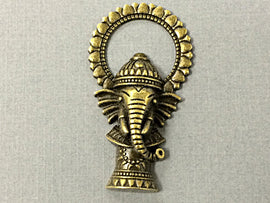 Ganesh Pendant Antique Brass, 2