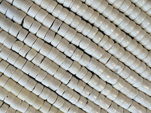 Load image into Gallery viewer, 10mm Bone Beads Natural Ivory Color 17" Strand 65 beads approx. 1.5mm hole roundels -BB101 - BeadPrism