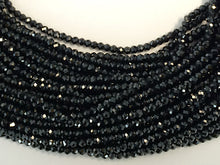 Load image into Gallery viewer, 25% OFF 2.8mm Black Spinel Faceted  Beads Gemstone Beads Strand  - Full Strand  13.5 Inch- SBS102A - BeadPrism