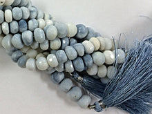 Load image into Gallery viewer, 25%OFF 8/9mm Blue Faceted Rondelles 9" Strand 32 Blue gemstone beads strand Jaipur Cut-SOP103 - BeadPrism