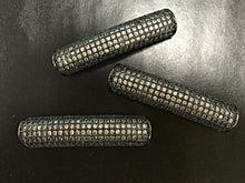 Load image into Gallery viewer, Pave Connector Bar CZ Gun Metal, Diamond Look, 1.5" 36 x 8mm, 5mm Hole, Curved Tube 1 Pc - BMPCB-DR - BeadPrism
