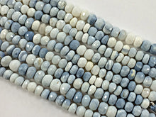 Load image into Gallery viewer, 25%OFF 8/9mm Blue Faceted Rondelles 9" Strand 32 Blue gemstone beads strand Jaipur Cut-SOP103 - BeadPrism