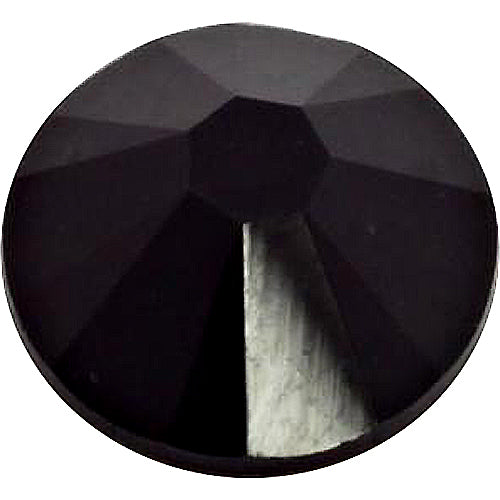144  Jet -  2058 Swarovski SS34 Glue On Flat Backs - BeadPrism