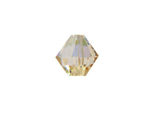 Load image into Gallery viewer, Swarovski Crystal, #5328 Bicone Beads 4mm, Light Silk AB, Wholesale Packs - BeadPrism