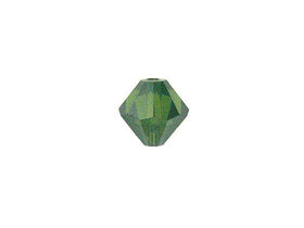 Swarovski Crystal, #5301 Bicone Beads 5mm, Palace Green Opal, Wholesale Packs - BeadPrism