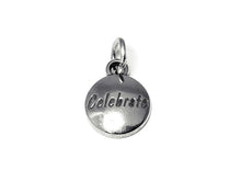 Load image into Gallery viewer, 1 pc Sterling Silver Domed Message Charms 11 x 15 x 3mm, 2mm hole, Choose Charm - SSMC