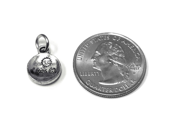 Celebrate Charm 11mm, Sterling Silver Charms, Word Charms, Celebrate Charms - SSMC-CELEBRATE - BeadPrism