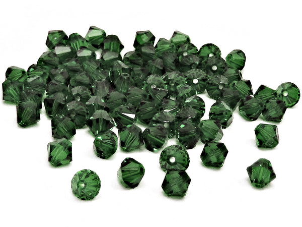 Swarovski Crystal, #5301 Bicone Beads 3mm, Turmaline, Wholesale Packs - BeadPrism