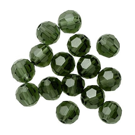 Swarovski 5000 Round Crystal Faceted Beads Turmaline | 8mm | Small & Wholesale Packs - BeadPrism